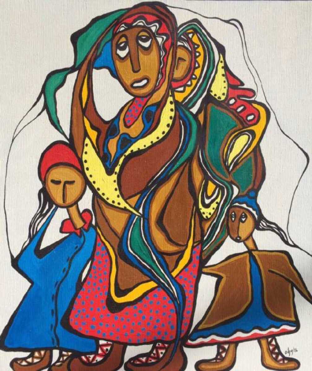 Mary With Children - 1976