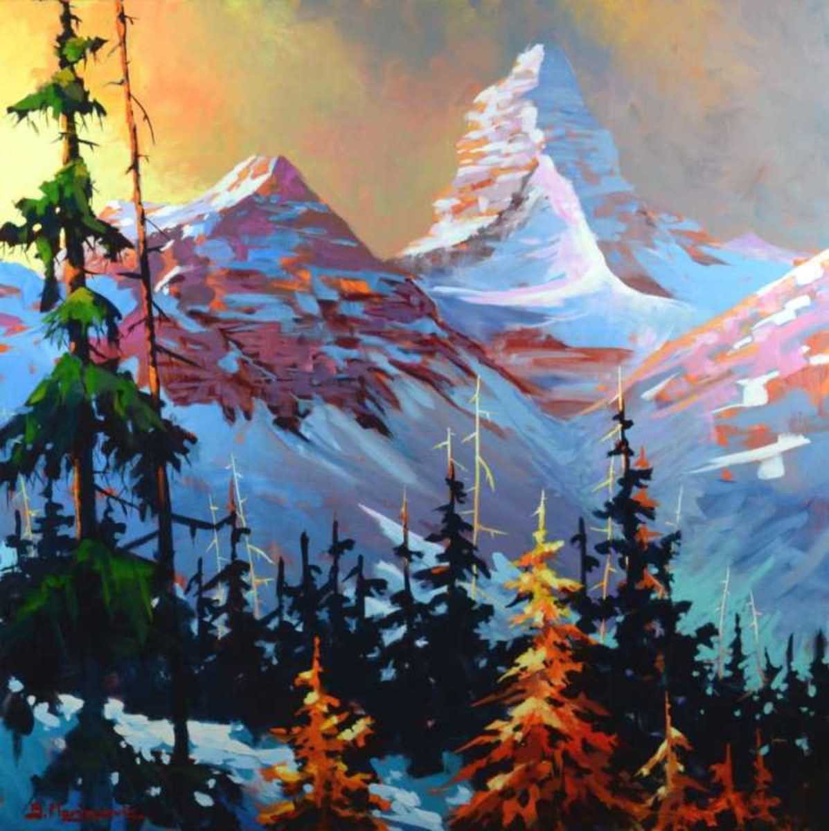 Approaching Mount Assiniboine