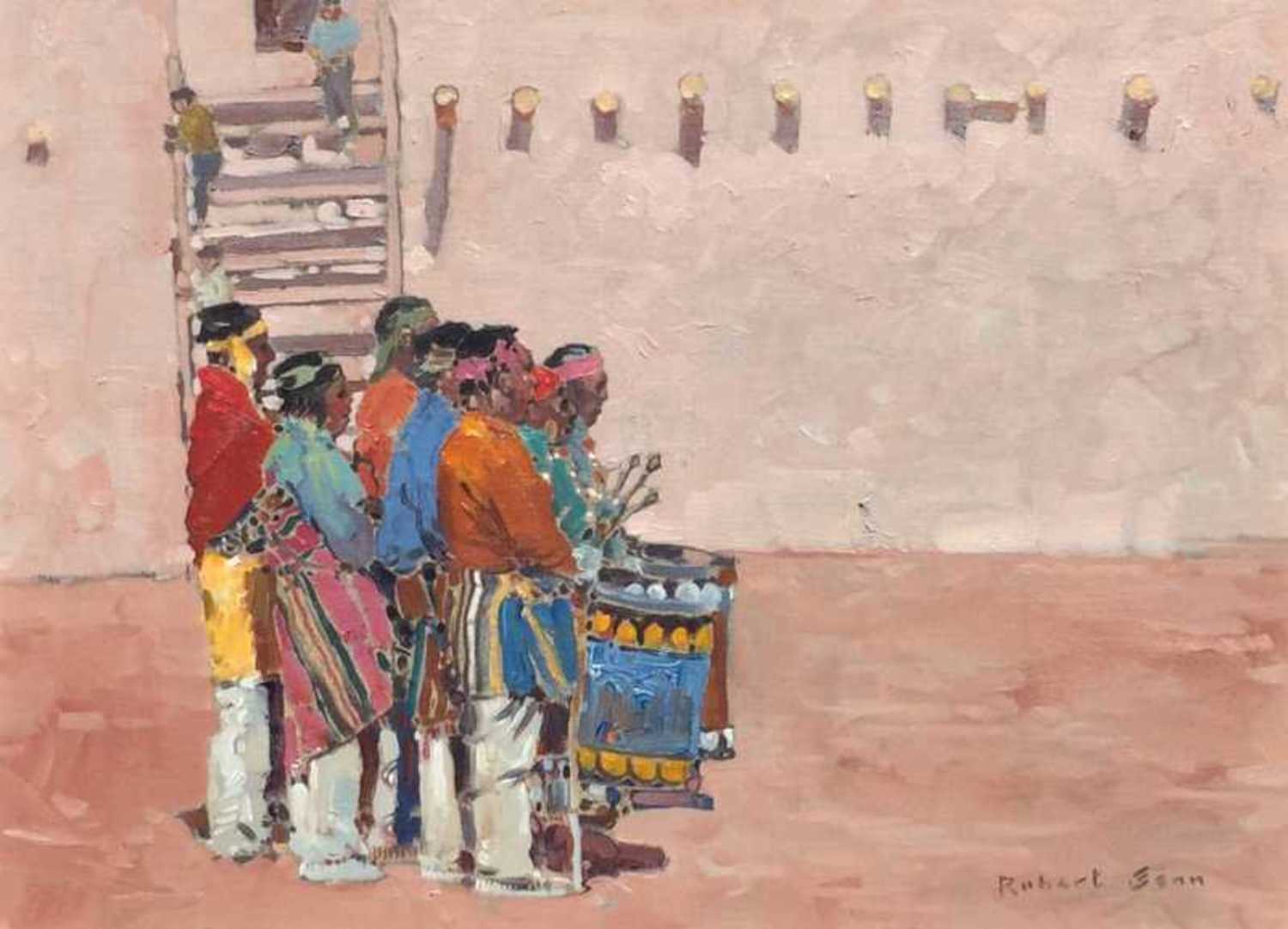 Drummers of Ildefonso, New Mexico - 1970