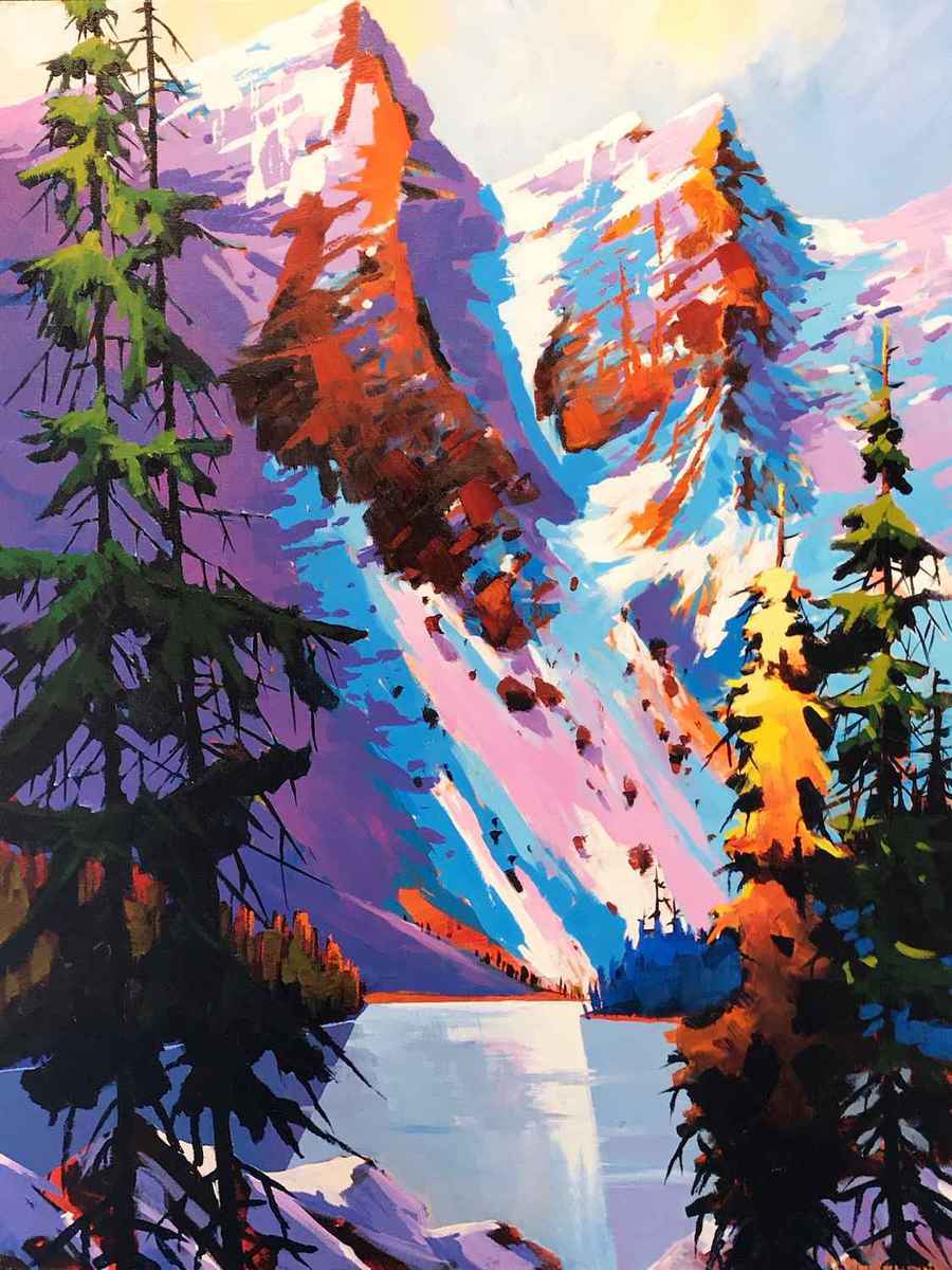 Two of the Ten Peaks-Moraine Lake