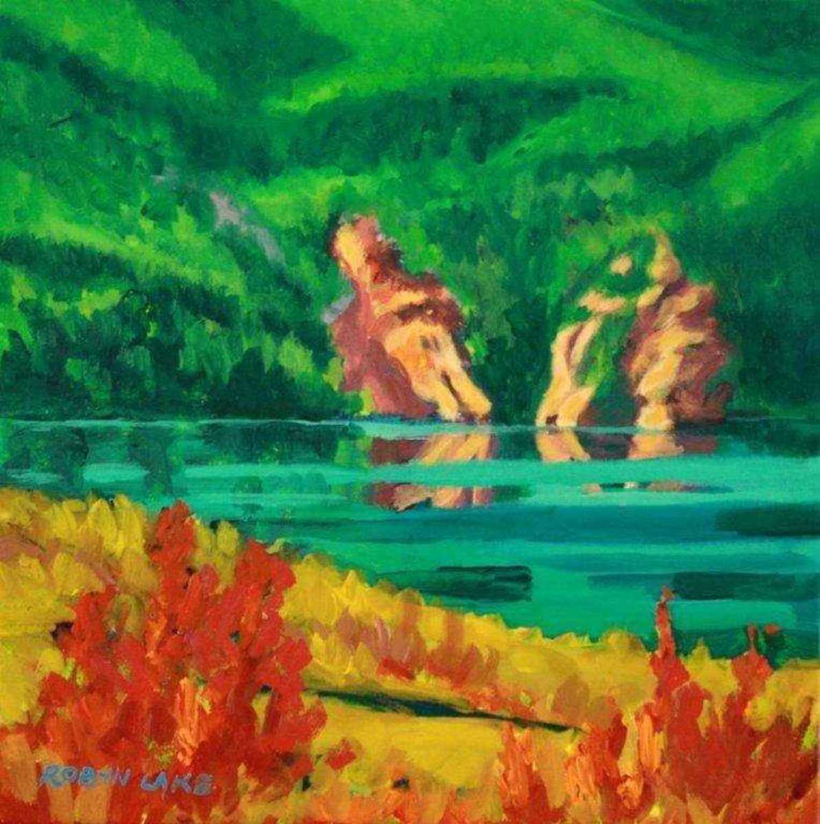 Cliffs at Cosens Bay, Kal Lake