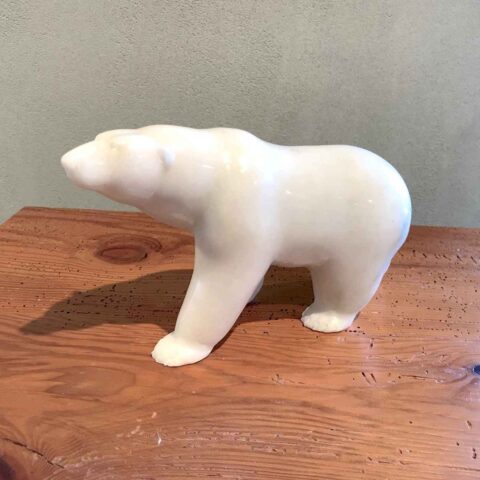 Polar Bear, Chinese White Jade #E8617
