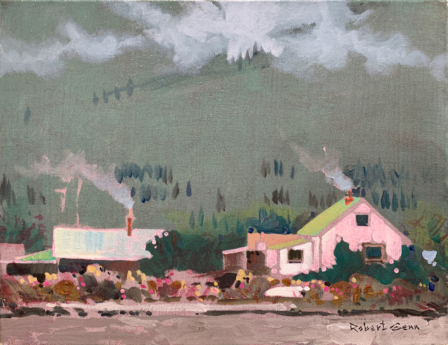Buildings At Carcross, YT - Yukon River 1993 (From our Yukon Trail Trip)