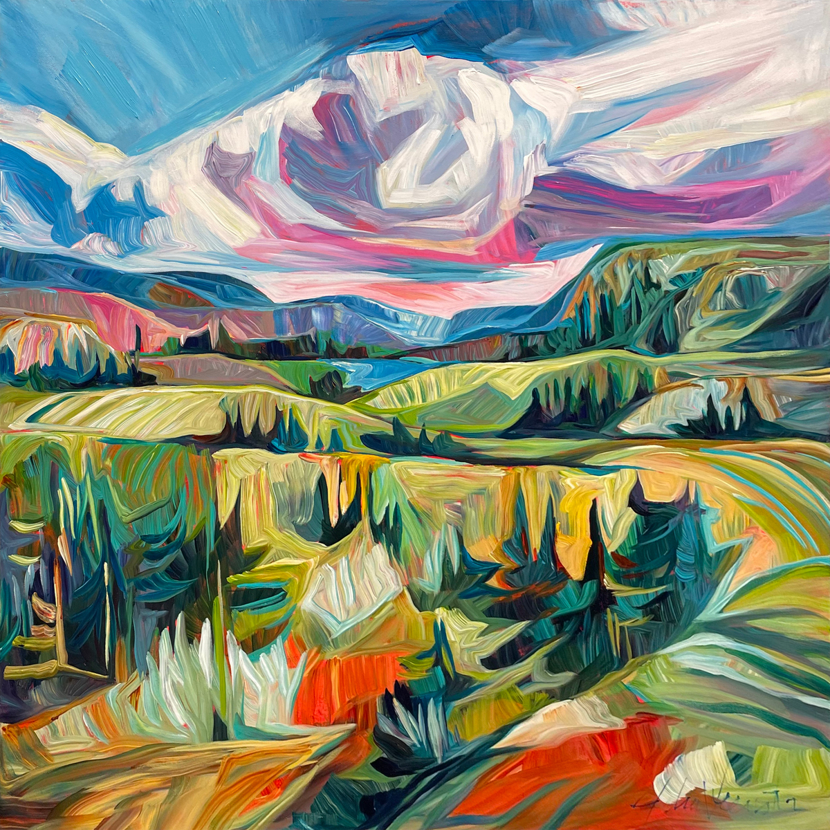 Approaching Blue Mountain