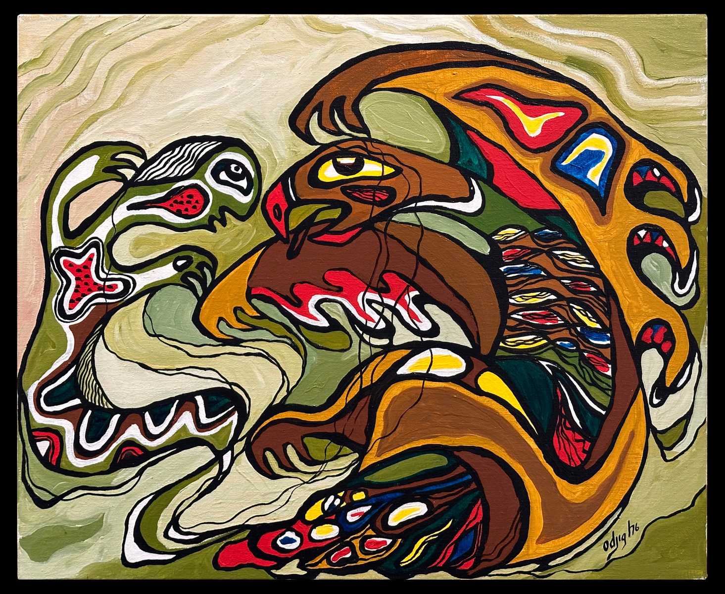 Untitled Battle of Good and Evil Scene—1976