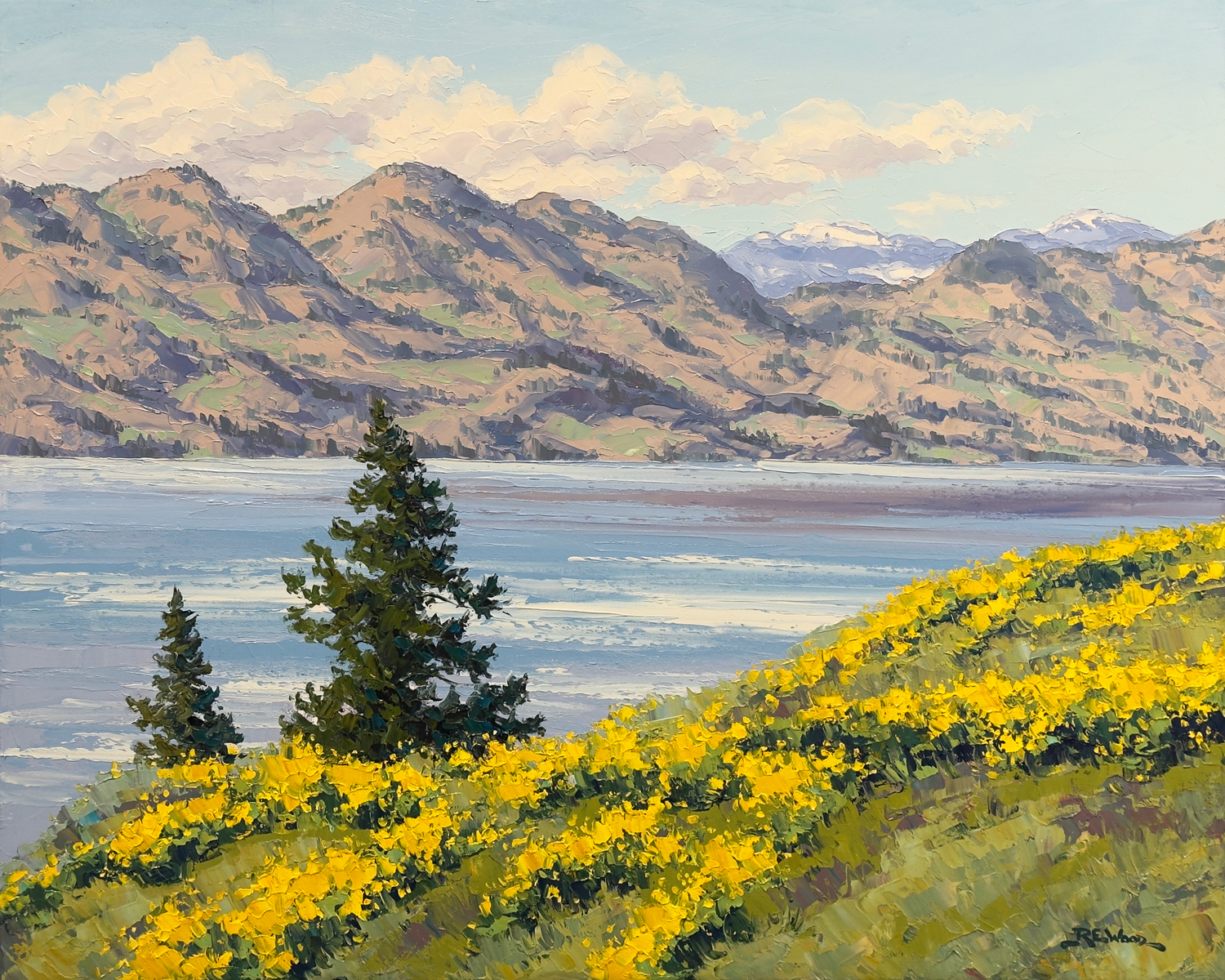 April Flowers-Okanagan Lake