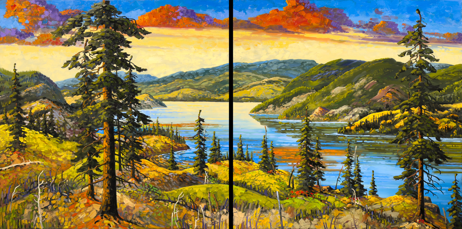 Okanagan, September Hills (Diptych)