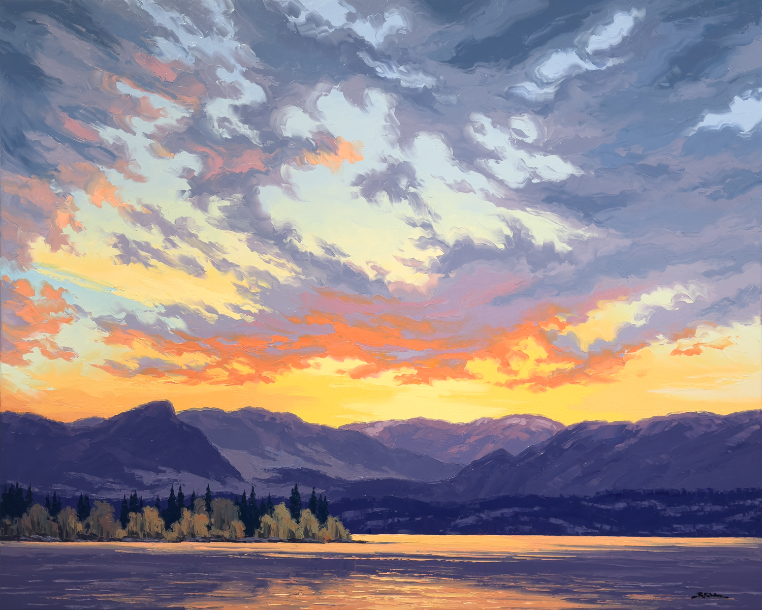 Sunrise from Gellatly Bay (West Kelowna)