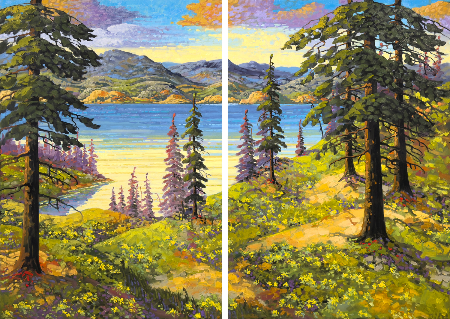 Spring Vista, Okanagan (diptych)