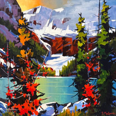 Victoria Glacier from Lake Louise