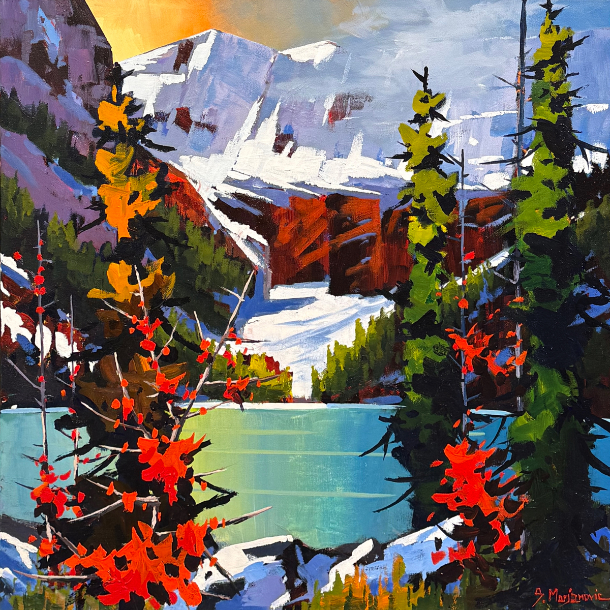 Victoria Glacier from Lake Louise