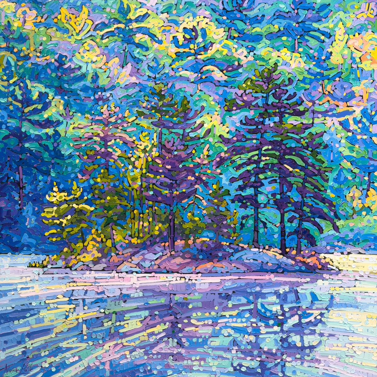 Serenity of the Emerald and Azure Forest
