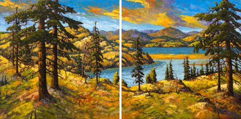 The Golden Hour—Okanagan (Diptych)