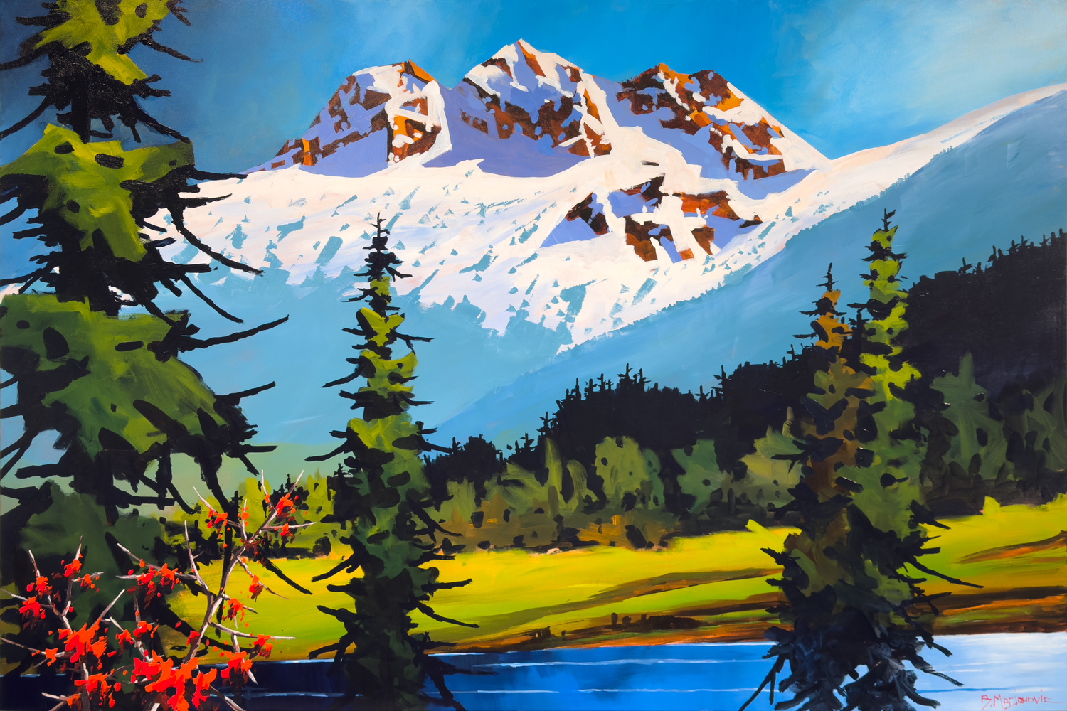 Mt. Begbie from the Pond