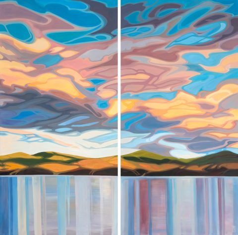 Land of Moving Colour (diptych)
