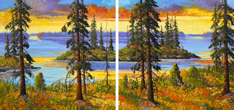 July, Northern Islets—NWT (Diptych)